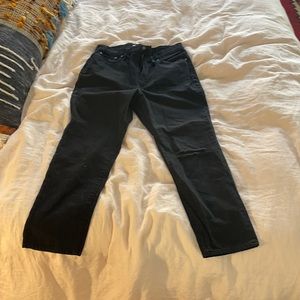 Madewell “Perfect Vintage Jean” black, knee-rip
